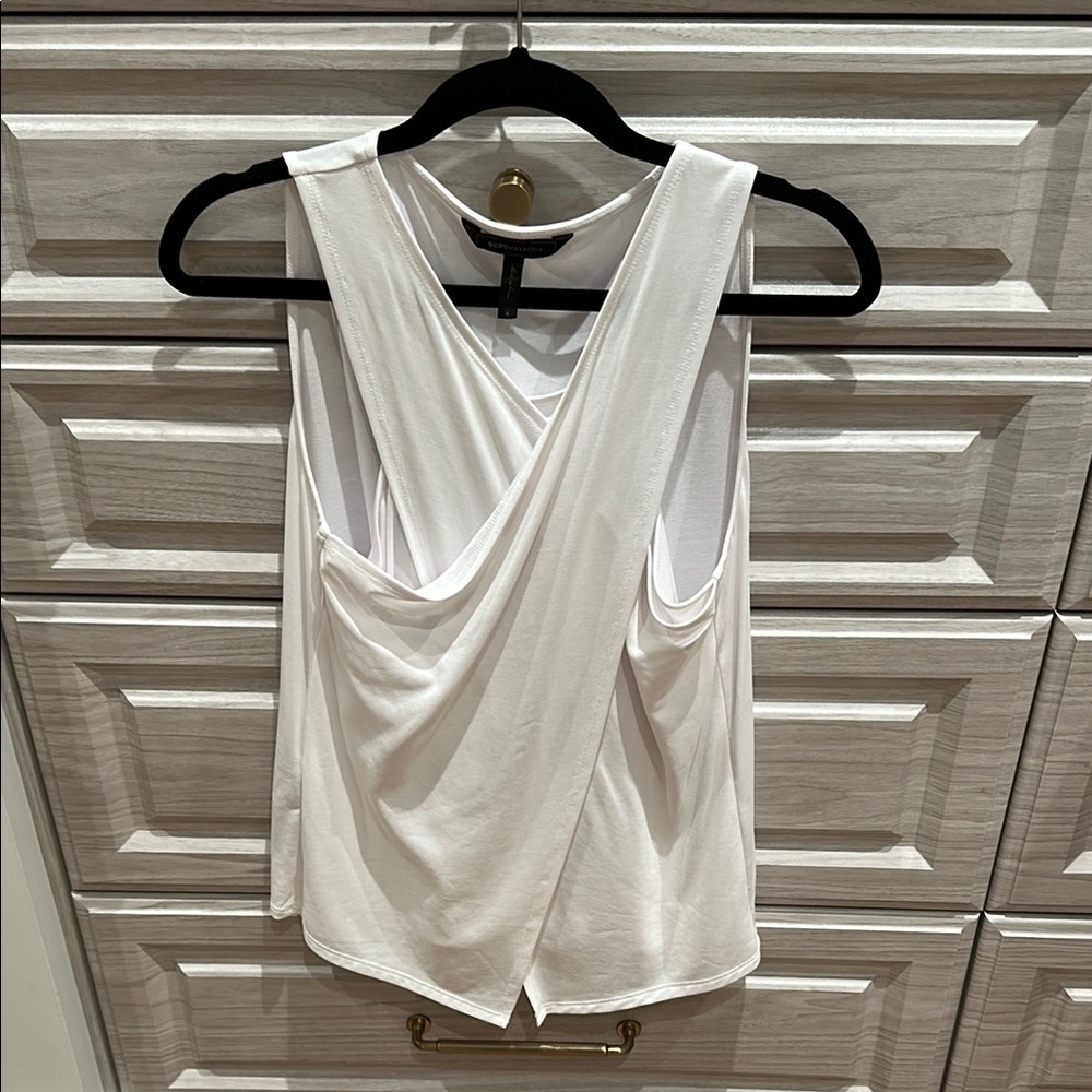 Elegant White Drape Top